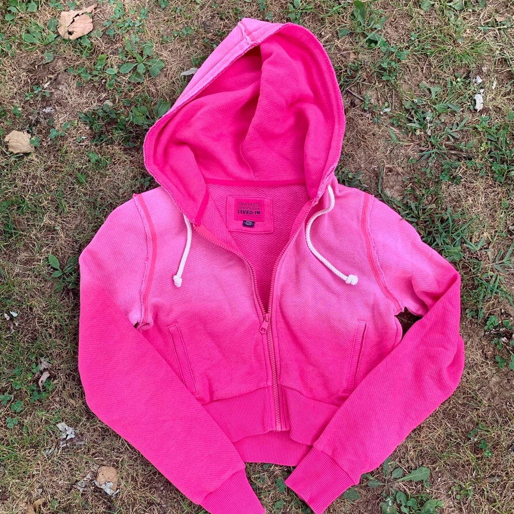 American Eagle  crop zip up jacket